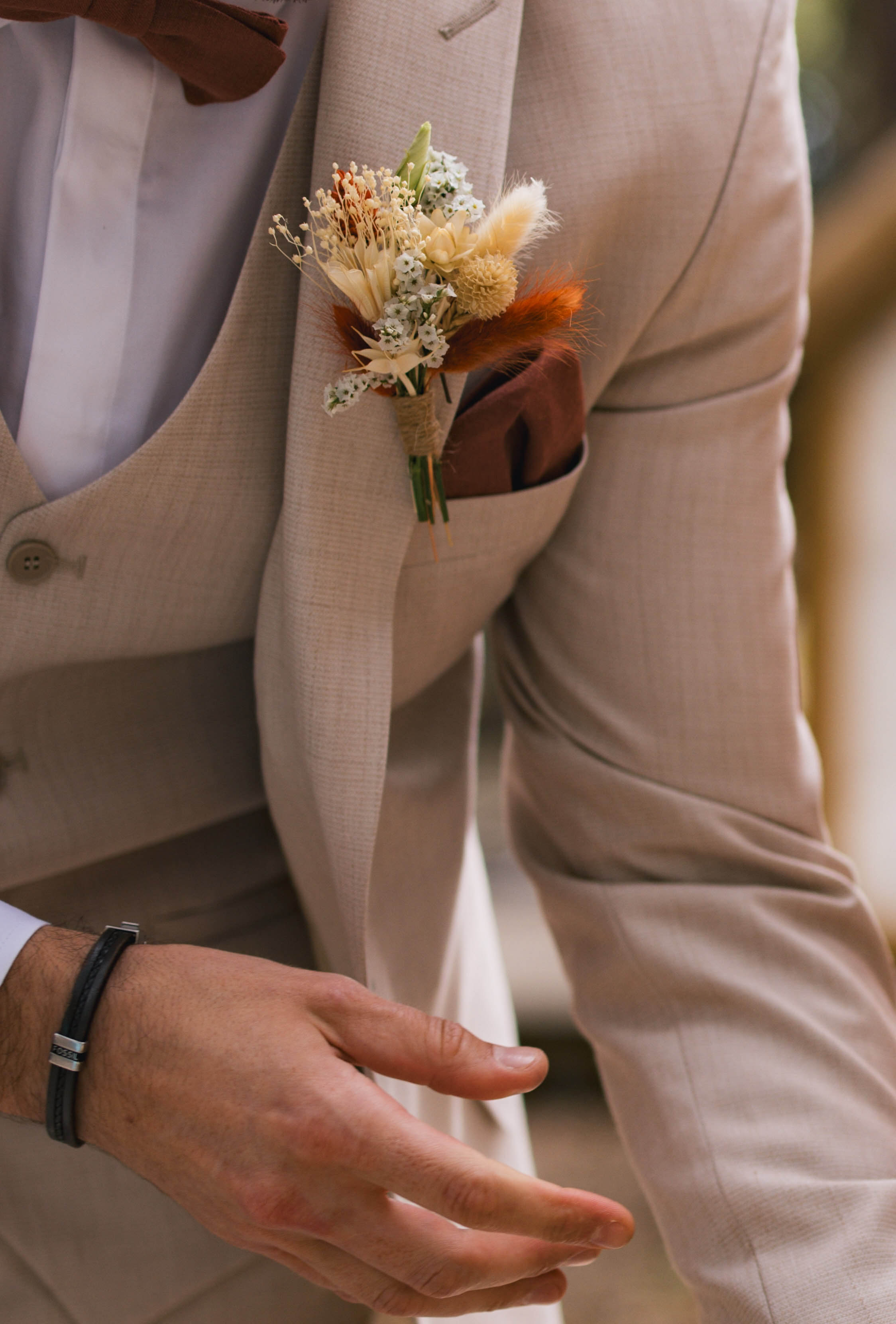 Détail floral bohème chic